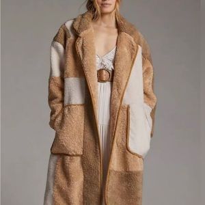 Sherpa patchwork jacket from Anthropologie